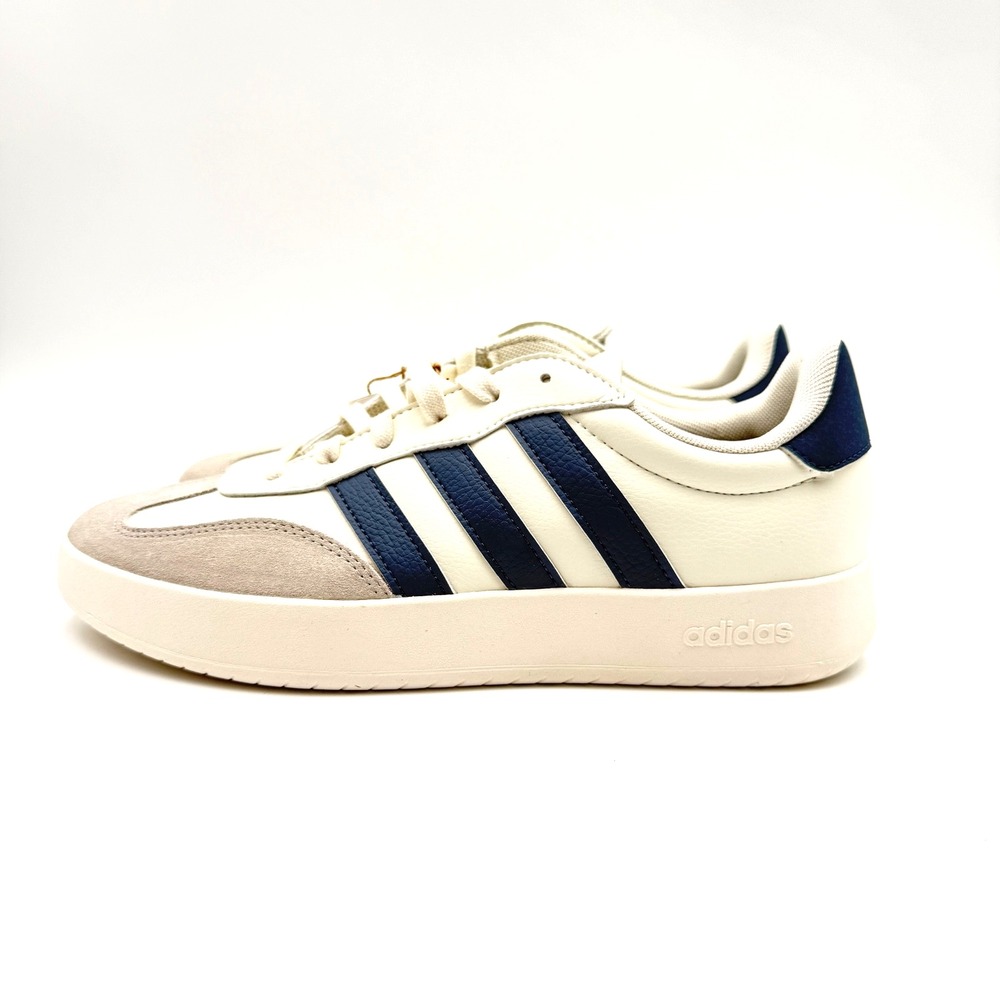 Adidas Men's Size 8.5 Barreda Shoes Sneakers Off White Preloved Ink Gray JR1318